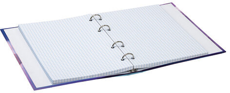 Тетрадь на кольцах А5 165х215 мм, 160 л., твердый картон, клетка, BRAUBERG, "Мечты", 404092