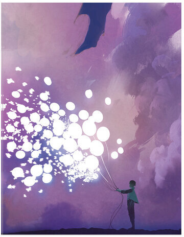 Тетрадь на кольцах А5 165х215 мм, 160 л., твердый картон, клетка, BRAUBERG, "Мечты", 404092