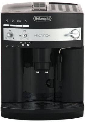 Кофемашина DELONGHI ESAM3000.B, 1350 Вт, объем 1,8 л, емкость для зерен 200 г, ручной капучинатор, черная