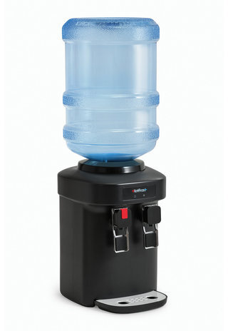 Кулер для воды HOT FROST D65EN, настольный, НАГРЕВ/ОХЛАЖДЕНИЕ ЭЛЕКТРОННОЕ, 2 крана, черный, 110206501