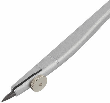 Готовальня BRAUBERG "Klasse", 3 предмета: циркуль 115 мм, грифель, точилка, пенал с подвесом, 210328