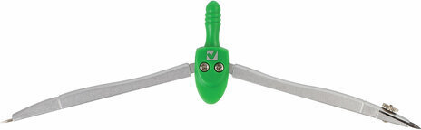 Готовальня BRAUBERG "Klasse", 3 предмета: циркуль 115 мм, грифель, точилка, пенал с подвесом, 210328