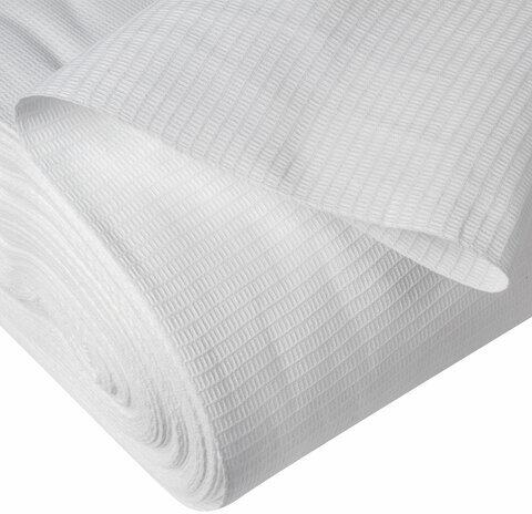 Полотно ВАФЕЛЬНОЕ отбеленное, рулон 0,45х60 м, в пакете, плотность 140 (±10) г/м2, LAIMA, 609575