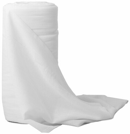 Полотно ВАФЕЛЬНОЕ отбеленное, рулон 0,45х60 м, в пакете, плотность 140 (±10) г/м2, LAIMA, 609575