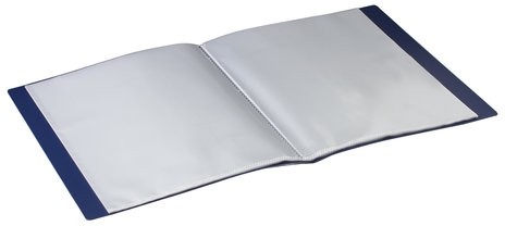 Папка 40 вкладышей BRAUBERG стандарт, синяя, 0,7 мм, 221603