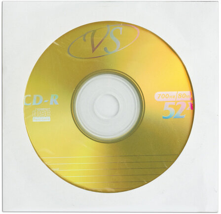 Диск CD-R VS, 700 Mb, 52х, бумажный конверт