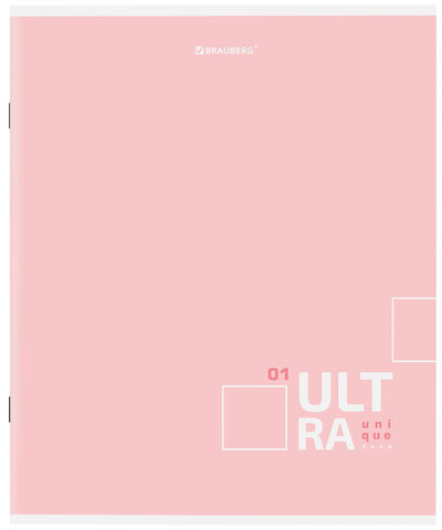 Тетрадь А5, 80 л., BRAUBERG, скоба, клетка, обложка картон, "Unique Tone", 404411