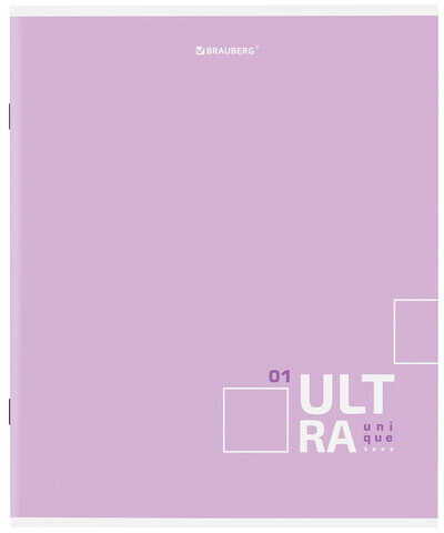 Тетрадь А5, 80 л., BRAUBERG, скоба, клетка, обложка картон, "Unique Tone", 404411