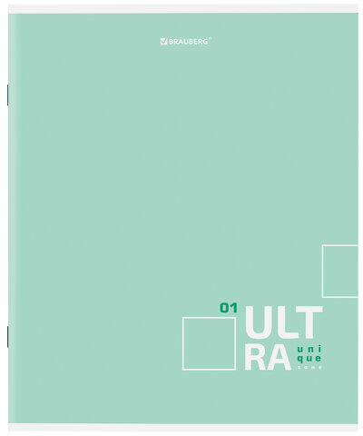 Тетрадь А5, 80 л., BRAUBERG, скоба, клетка, обложка картон, "Unique Tone", 404411