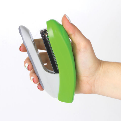 Степлер №24/6, 26/6 BRAUBERG "Original", до 25 листов, зеленый, 227774