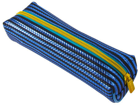 Пенал-косметичка BRAUBERG, мягкий, "Royal", голубой, 19х6х6 см, 229023