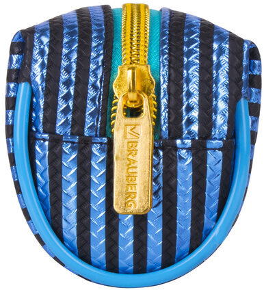 Пенал-косметичка BRAUBERG, мягкий, "Royal", голубой, 19х6х6 см, 229023