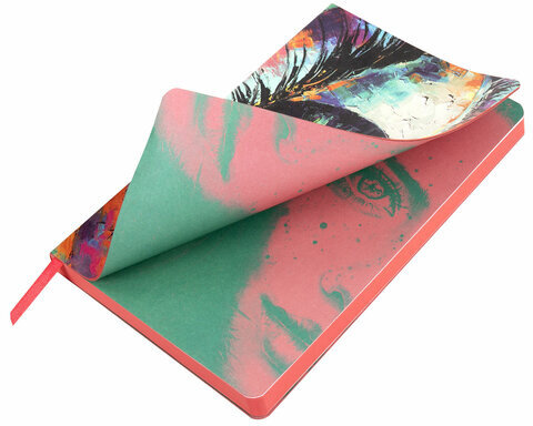 Ежедневник недатированный А5 (138х213 мм), BRAUBERG VISTA, под кожу, гибкий, 136 л., "Eye", 112004