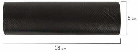 Мешки для мусора 120 л черные в рулоне 10 шт., ПНД 14 мкм, 70х110 см, LAIMA стандарт, 601385