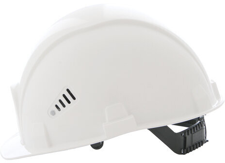 Каска защитная РОСОМЗ СОМЗ-55 Визион, ленточная регулировка, текстильное оголовье, БЕЛАЯ, 78217