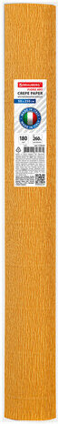 Бумага гофрированная/креповая (ИТАЛИЯ) 180 г/м2, 50х250 см, светло-оранжевая (576), BRAUBERG FIORE, 112610