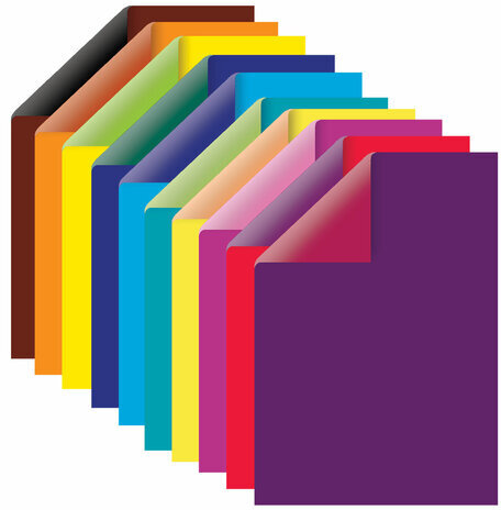 Картон цветной А4 2-цветный МЕЛОВАННЫЙ, КОМПЛЕКТ 2 папки по 10 листов 20 цветов, ОСТРОВ СОКРОВИЩ, 200х290 мм, 880254