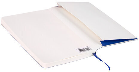 Блокнот А5 (130х210 мм), BRAUBERG ULTRA, под кожу, 80 г/м2, 96 л., клетка, темно-синий, 113005