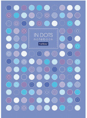 Тетрадь А5 48 л. HATBER Premium скоба, в точку, матовая ламинация, &quot;Нежные тона&quot;, 48Т5лA9_22080