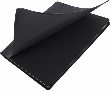 Тетрадь А5 (175х215 мм), BRAUBERG "NEBRASKA", 96 л., под кожу, клетка, черный, 113416