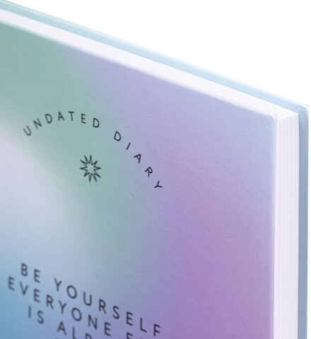 Ежедневник недатированный А5 (145х215 мм), ламинированная обложка, 128 л., STAFF, "Gradient", 113534