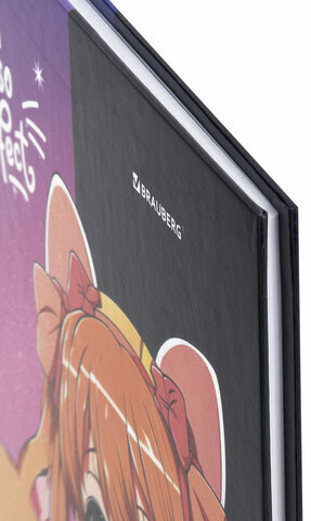 Дневник 1-4 класс 48 л., твердый, BRAUBERG, глянцевая ламинация, с подсказом, "Аниме", 106836