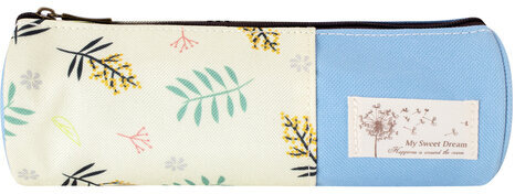 Пенал-тубус BRAUBERG, 1 отделение, полиэстер, "Dream", голубой, 20х7 см, 270266