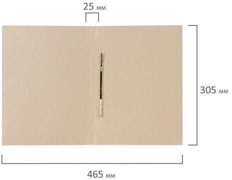 Скоросшиватель картонный BRAUBERG, гарантированная плотность 300 г/м2, до 200 листов, 122736