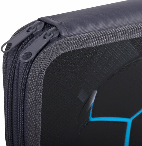 Пенал ЮНЛАНДИЯ, 2 отделения, ламинированный картон, 19х11 см, "Soccer ball", 270888