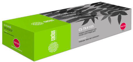Тонер-картридж CACTUS (CS-TK4105) для KYOCERA TASKalfa 1800/2200/1801/2201, ресурс 15000 стр.