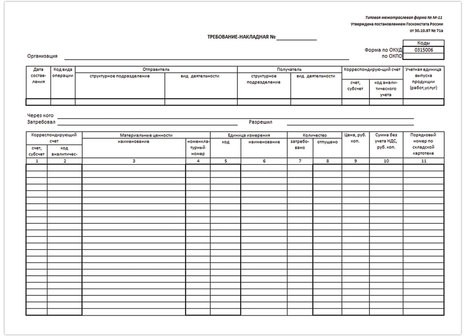 Бланк бухгалтерский, офсет, "Требование-накладная" (Форма М-11), А5 (154х216 мм), СПАЙКА 100 шт., 671120