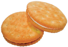 Печенье БЕЛОГОРЬЕ &quot;Кристо-Твисто&quot;, крекер с начинкой пломбирчик, 3,5 кг, вес., гофрокороб, 44-54