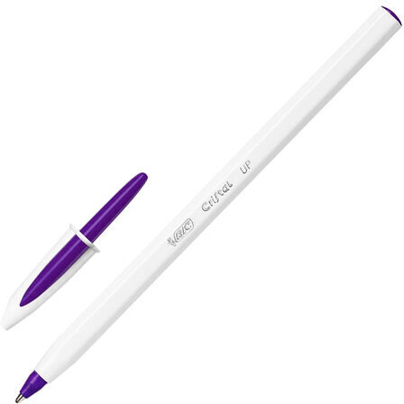 Ручки шариковые BIC "Cristal Up Fun", НАБОР 4 ЦВЕТА (салатовый, розовый, фиолетовый, голубой), узел 1 мм, линия 0,32 мм, блистер, 949870