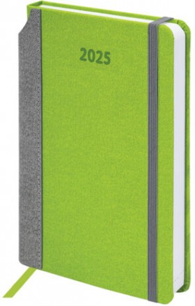 Ежедневник датированный 2025 А5 138x213 мм, BRAUBERG &quot;Mosaic&quot;, под кожу, карман для ручки, резинка-фиксатор, 115834