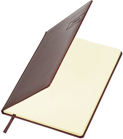 Еженедельник датированный 2025, 210х297 мм, А4, BRAUBERG "Imperial", под кожу, коричневый, 115943