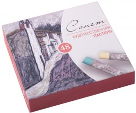 Пастель сухая художественная "Сонет", 48 цветов, круглое сечение, 7141242