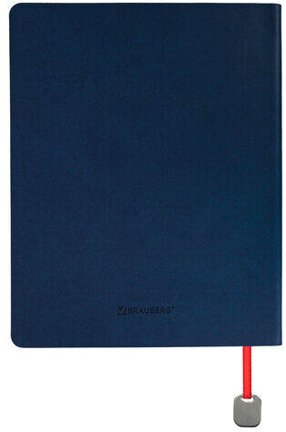 Дневник 1-11 класс 48 л., кожзам (гибкая), термотиснение, BRAUBERG ORIGINAL, синий, 106212