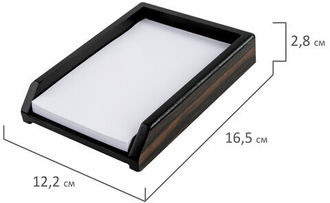 Набор настольный GALANT "Blackwood" из дерева, 8 предметов, цвет "чёрное дерево", 238165