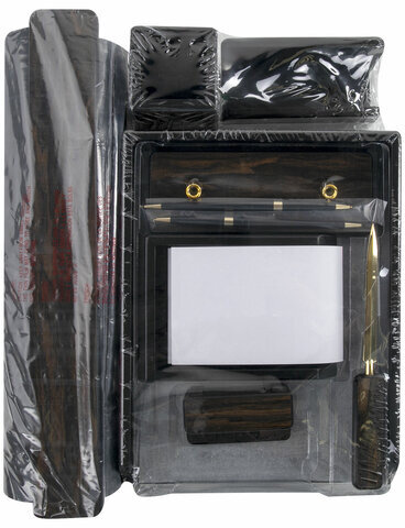 Набор настольный GALANT "Blackwood" из дерева, 8 предметов, цвет "чёрное дерево", 238165