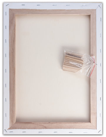 Холст на подрамнике BRAUBERG ART CLASSIC, 30х40см, грунтованный, 100% хлопок, крупное зерно, 190645