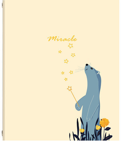 Тетрадь на кольцах А5 (175х215 мм), 240 л., обложка твердый картон, клетка, BRAUBERG, "Miracle", 404093