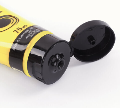 Краска акриловая художественная BRAUBERG ART CLASSIC, туба 75мл, ЖЕЛТАЯ СВЕТЛАЯ, 191075