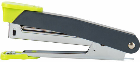 Степлер №10 металлический BRAUBERG "UNIVERSAL GT", до 16 листов, с антистеплером, зеленый, 272752