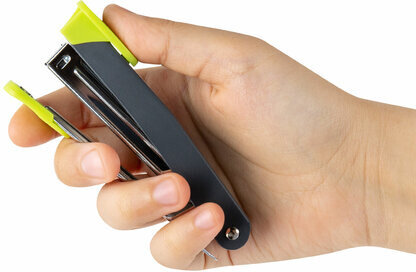 Степлер №10 металлический BRAUBERG "UNIVERSAL GT", до 16 листов, с антистеплером, зеленый, 272752