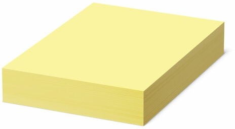 Бумага цветная DOUBLE A, А4, 80 г/м2, 500 л., пастель, желтая