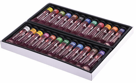 Акварель художественная в тубах НАБОР 24 цвета по 12 мл, BRAUBERG ART PREMIERE, 191767