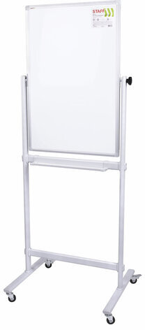 Доска магнитно-маркерная НА СТЕНДЕ 60х90 см, 2-сторонняя, STAFF, 238013