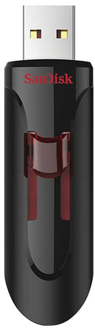 Флеш-диск 256 GB, SANDISK Cruzer Glide, USB 3.0, черный,, Z600-256G-G35