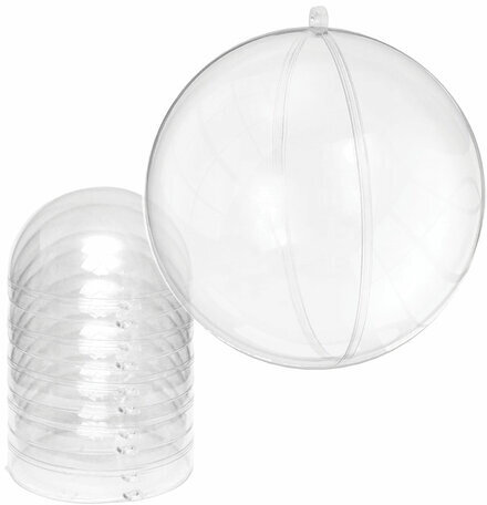 Пластиковые шары для поделок, 8 см, 5 шт., BRAUBERG HOBBY, 665391