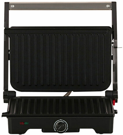 Электрогриль KITFORT КТ-1645, 1200 Вт, фиксированные панели, регулировка температуры, черный